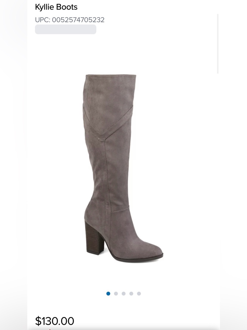 Journee Collection Taupe Over-the-Knee Suede Block Heel Boots